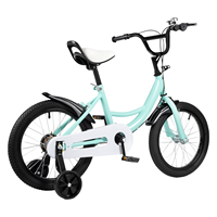 16 Inch Adjustable Children Bicycle with Removable Training Wheels Modern and Simple Kid's Bicycle for Girls and Boys