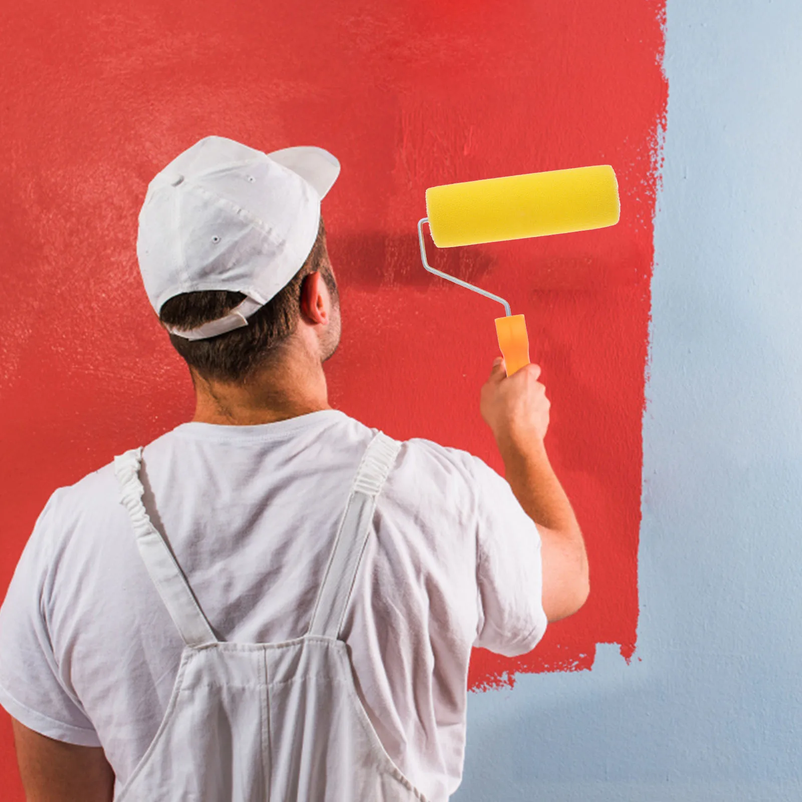 

Textured Paint Roller Small Size For Wall Painting High Efficiency Even Coverage Durable Material Easy Clean Diy Sponge Roller