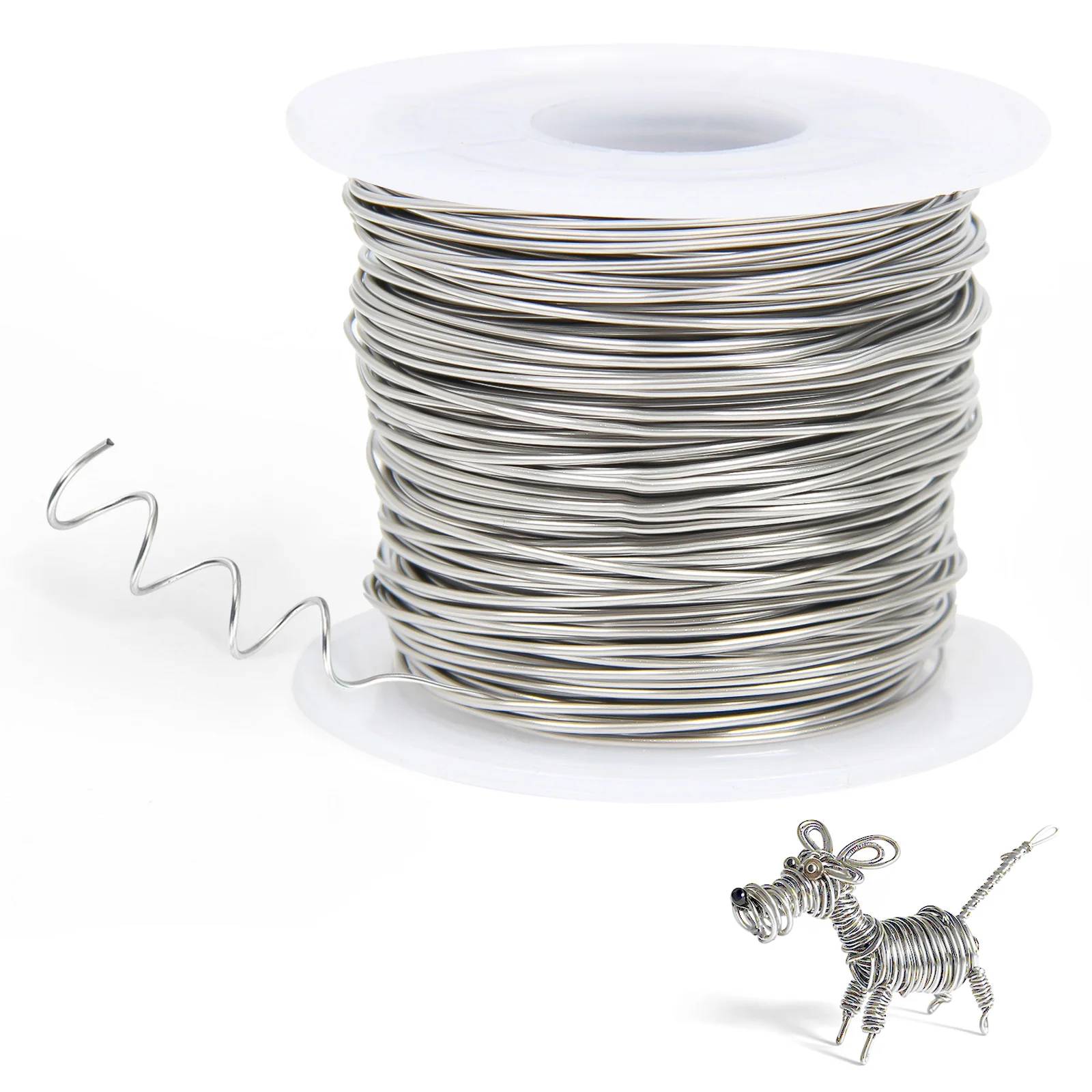 

Проволока из нержавеющей стали для изготовления ювелирных изделий, 165 футов, мягкая проволока из нержавеющей стали для рукоделия и ювелирных работ.