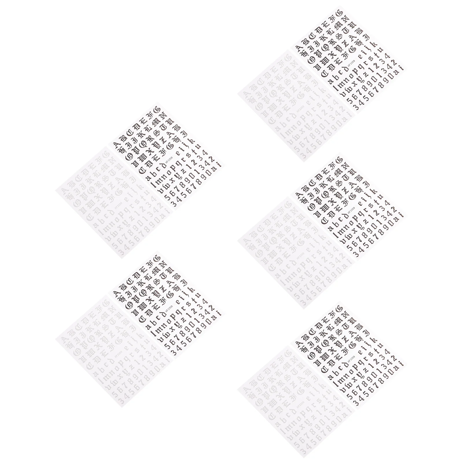 5세트 기하학적 네일 아트 스티커 프리미엄 PVC 소재 멋진 네일 장식 DIY 매니큐어 데칼 여성용