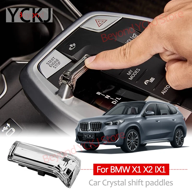 

For BMW X1 X2 IX1 2023 2024 Car Crystal shift paddles Replace Crystal High Grade Handle Gear Shift Knob Interior Car accessories