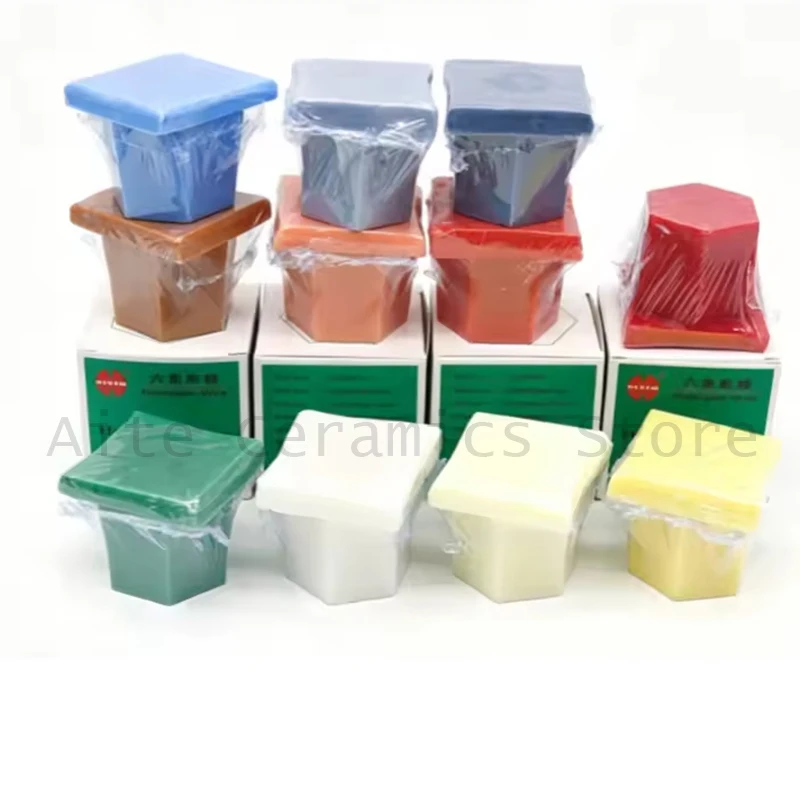 1pcs 80g Hexagon Dental Carving Wax Denture Casting Oral Mold Tool Engraving Model Professional Lab Sculpting Material