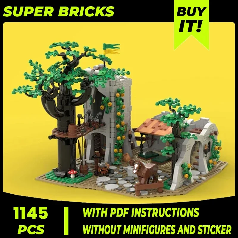 

Medieval Fortress Model Moc Building Bricks Forest Men's Camp Technology Modular Blocks Gifts Christmas Toys DIY Sets Assembly