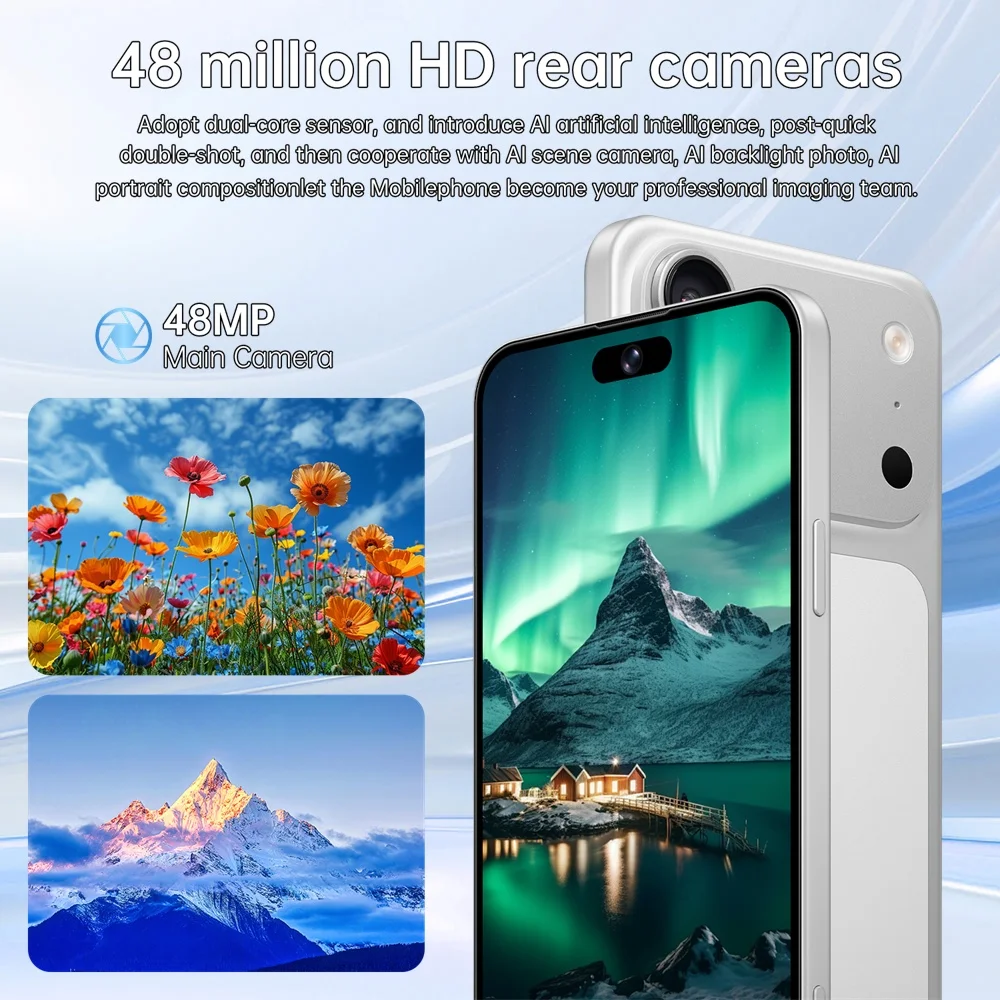 K-Touch 18 Pro Max 7.3HD Cell Phone 7800mAh Smartphone 22GB+2TB Mobile Phones 5G Dual SIM Android 15 Unlocked 16+48MP Cellphones