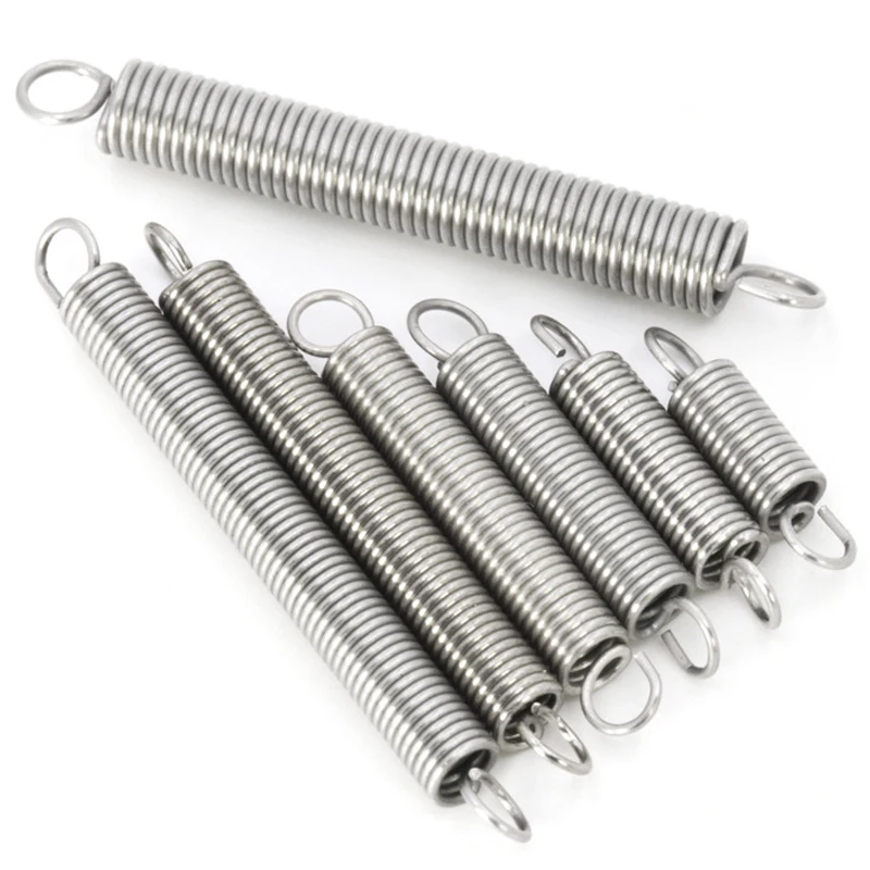 10PCS Silver Stainless Steel Pressure Spring  Compressed Spring Stainless Steel Compression Spring Wire Diameter