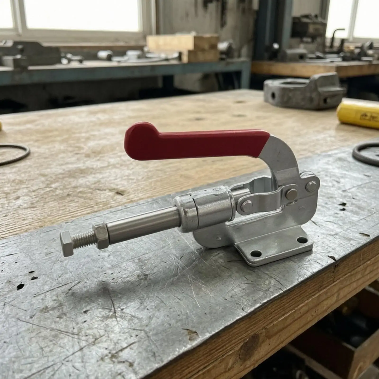 Manual Toggle Clamp Heavy-Duty Toggle Clamp with Adjustable Screw for Welders, Mechanical Assembly, Joining Stations