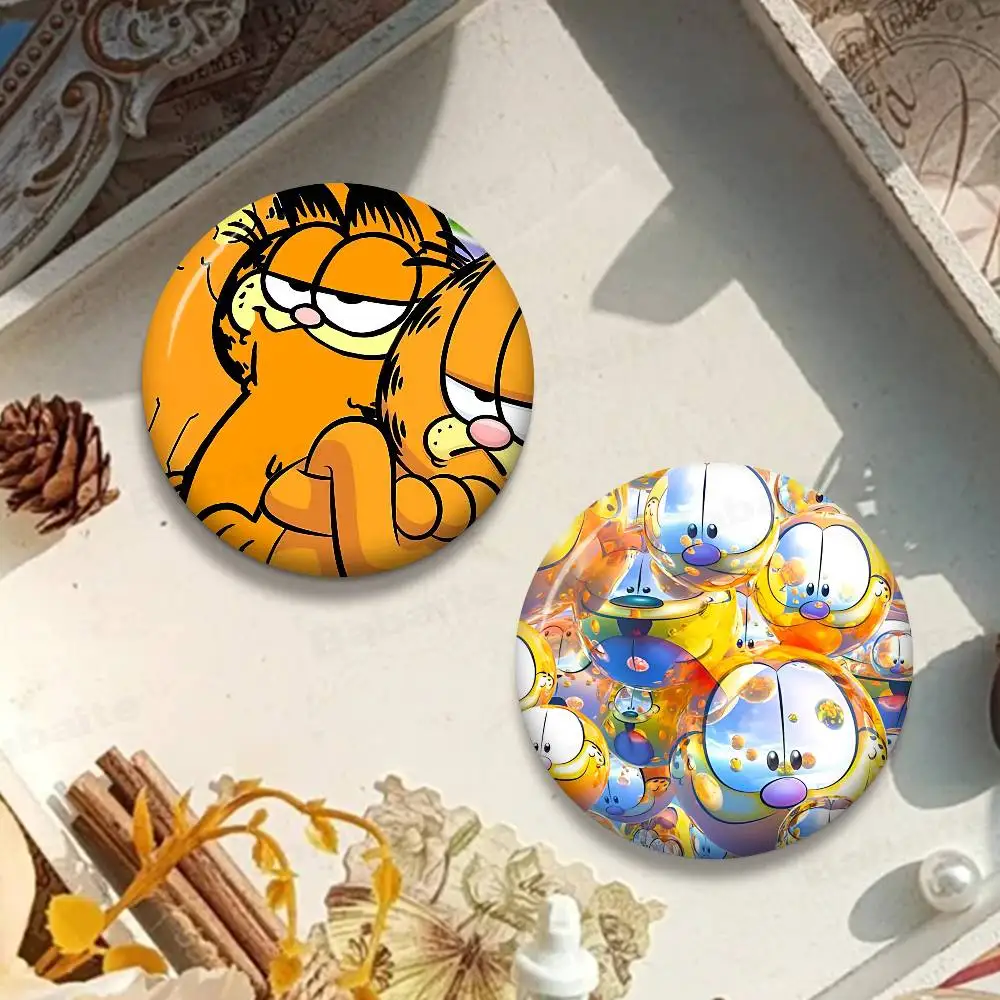 Cartoon G-Garfield Cat Anime Brooches Cute Cartoon  Badge Jacket Jeans Lapel Pin Gift Accessorie