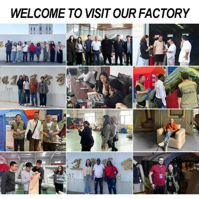 2026 Air Inflatable Tents 12.96 Square Meters Suitable For 9 Person Large Space Factory Price Waterproof Camping Inflatable Te