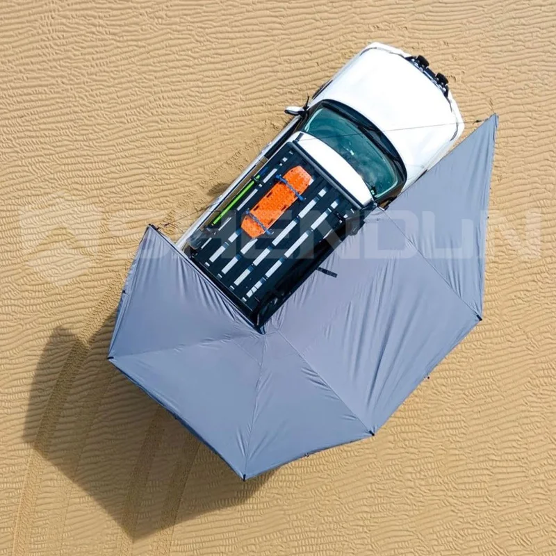 360 Car Awning,2.5M 270 Degree Heavy Duty 4WD Off-road Truck Car Awning Outdoor Camping Equipment XL 270 Free Standing Awning