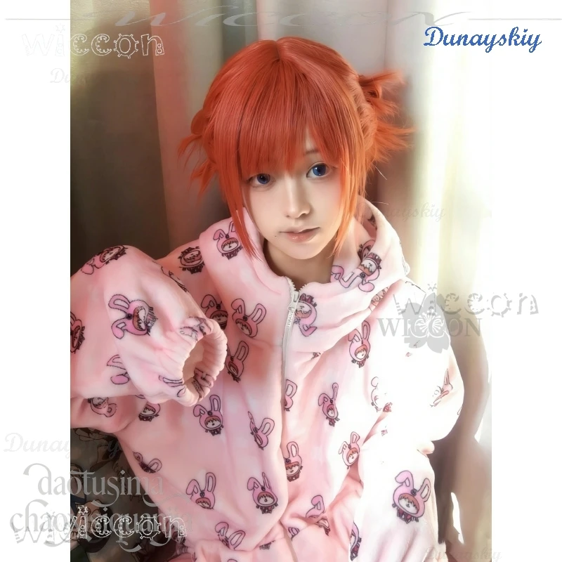 

Аниме-косплей Пижама из фланели с оригинальным дизайном Gagura Cosplay Anime KINTAMAD, милый мультяшный узор с кроликом