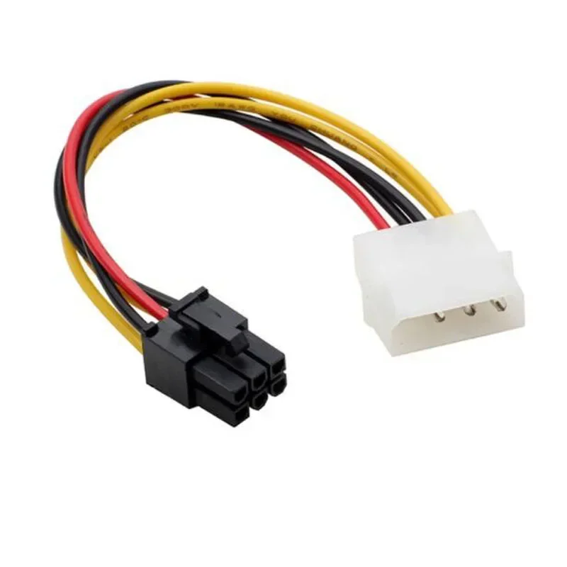 Banggood 4 Pin Molex to 6 Pin PCI-Express PCIE Video Card Power Converter Adapter Cable PC Computer Accessories