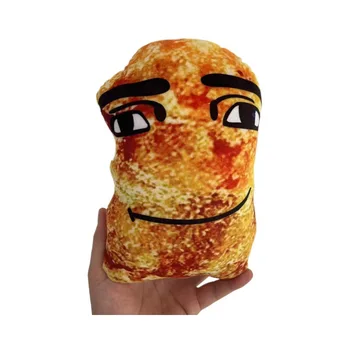 ציפור עוף מצחיקה ומתוחכמת עם כרית ממולאת רכה והדפס תלת-מימדי של ביטוי פנים של ציפור עוף צעצועים לילדים