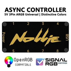 Nollie SignalRGB OpenRGB Universal 5V 3PIN ARGB Asynchron Controller HUB Für Computer PC Gehäuse Lüfter Licht Streifen