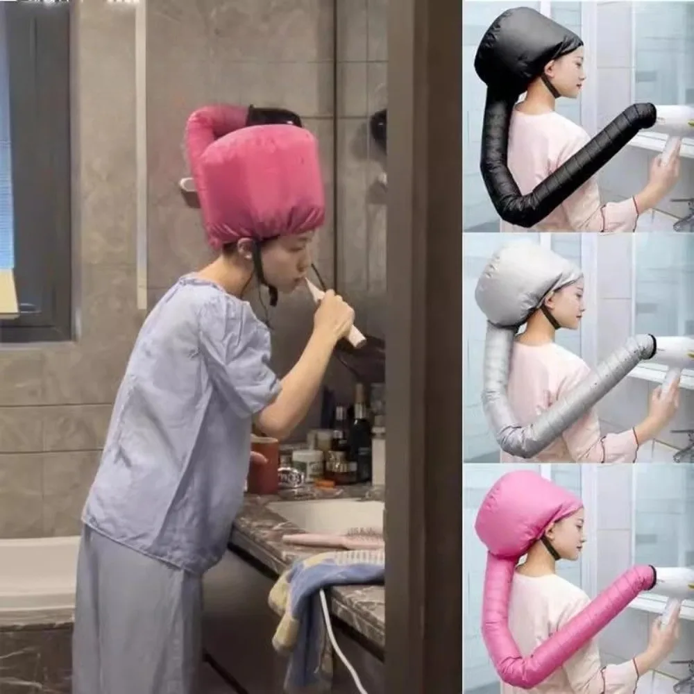 

Новый дом, защита окружающей среды, портативный безопасный фен, мягкая крышка, шапочка для сухих волос, разноцветная