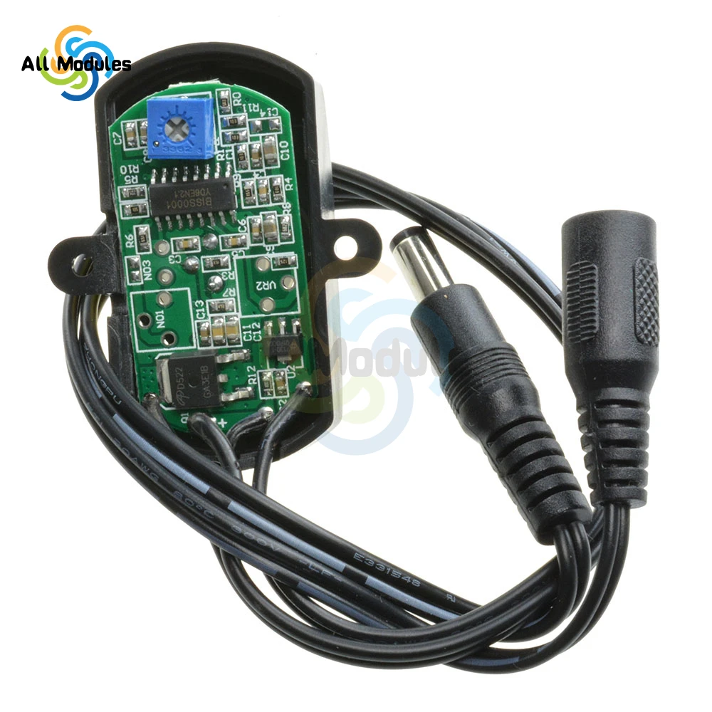 Mini Sensor de movimiento infrarrojo PIR DC 5V -24V, interruptor Detector, módulo de Sensor de cuerpo humano, tira LED, interruptor de lámpara LED