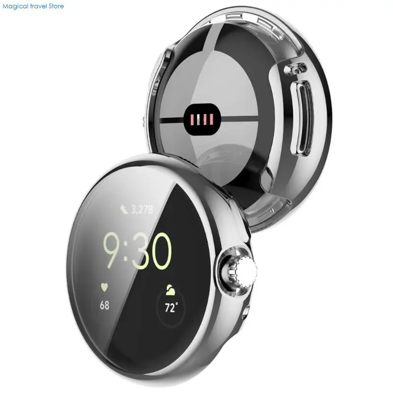 N2UB Half Wrap Case Housing Sleeve for Watch 4 Smartwatch Easy to Install and Remove