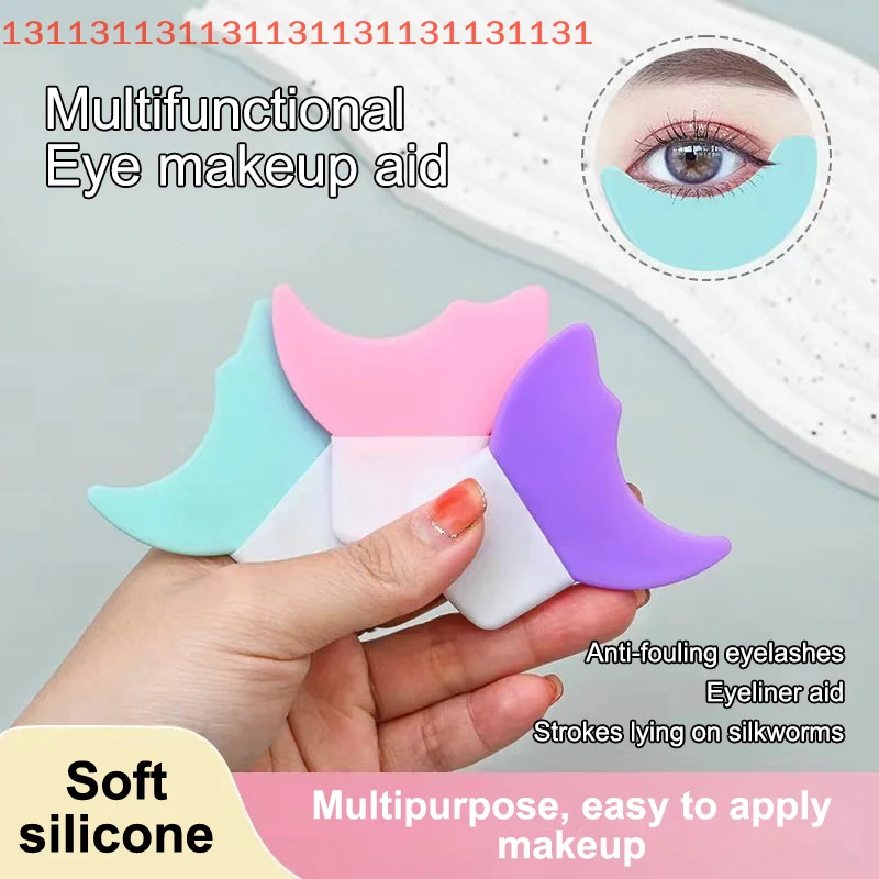 أداة مكياج قابلة لإعادة الاستخدام للمساعدة في الرسم لتطبيق كحل وأحمر الشفاه، أطراف جناح استنسل تحديد العيون متعددة الوظائف