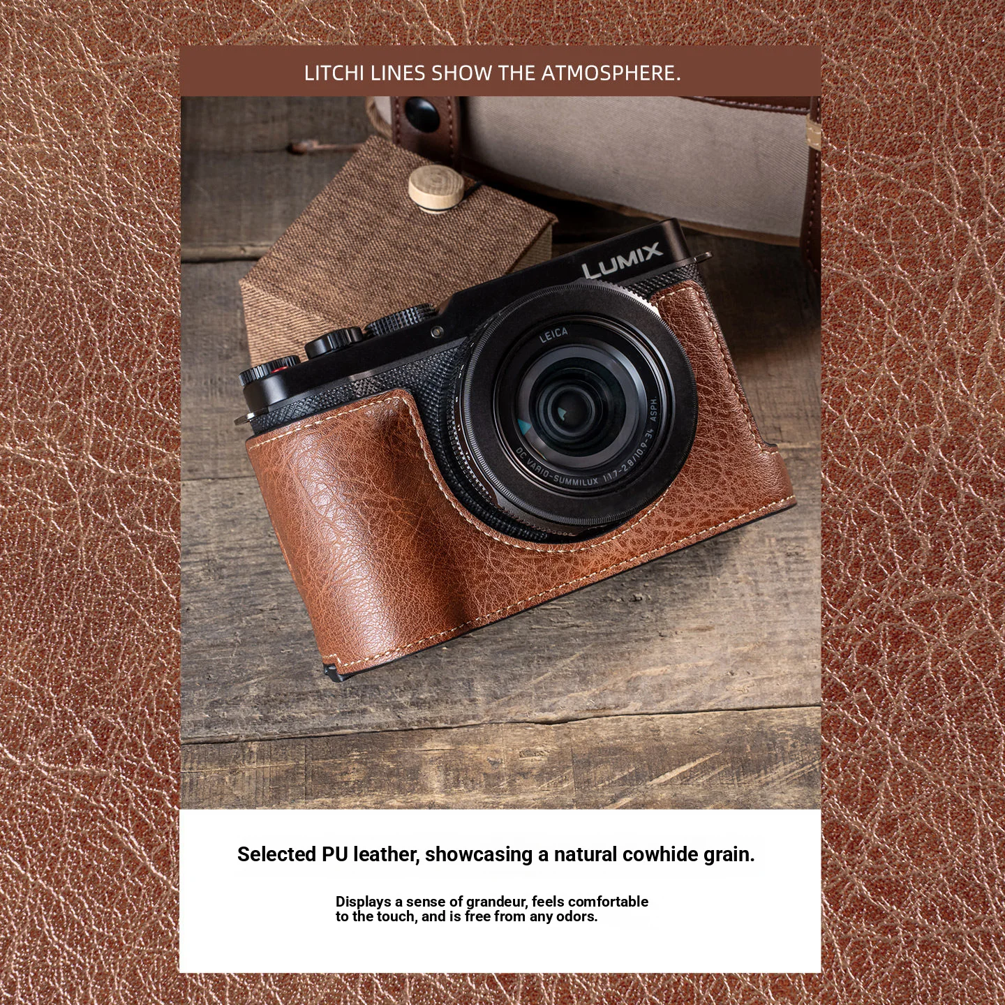 НОВАЯ сумка для фотоаппарата подходящая Panasonic Lumix L10 защитный чехол с плечевым ремнем аксессуары беззеркальных камер