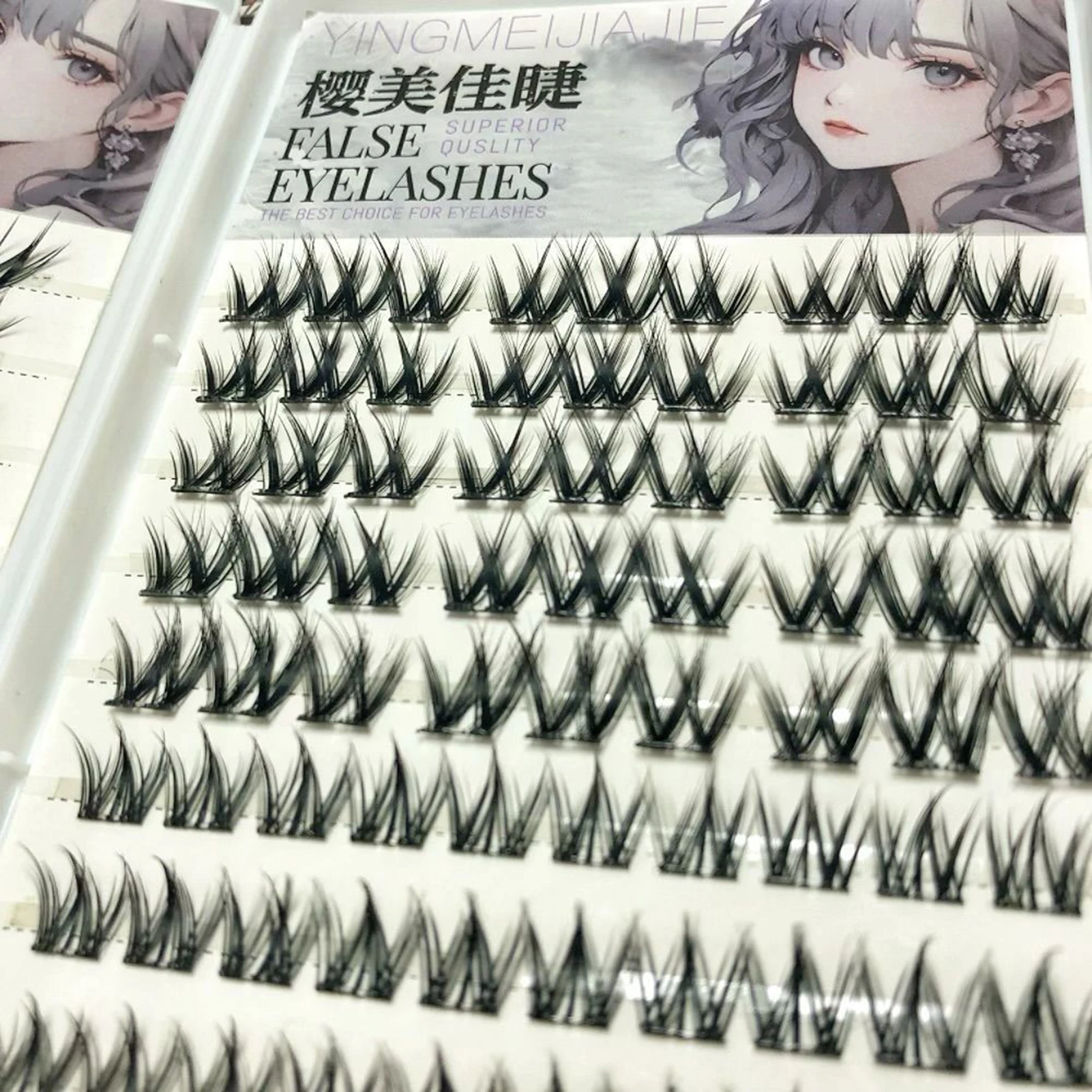 Mix Style Self Adhesive False Eyelashes DIY No Glue Needed Lash Cluster Reusable Glue-free Eyelash Natural Manga Lash Extension