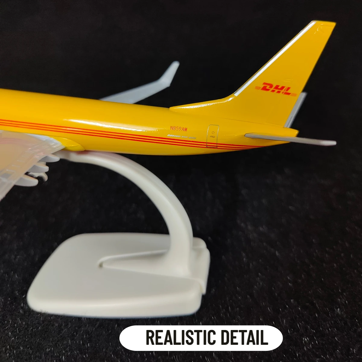 Scale 1:250 Metal Aircraft Model Replica,  DHL Airlines B737 Airplane Aviation Decoration Miniature Art Collection Kid Boy Toy