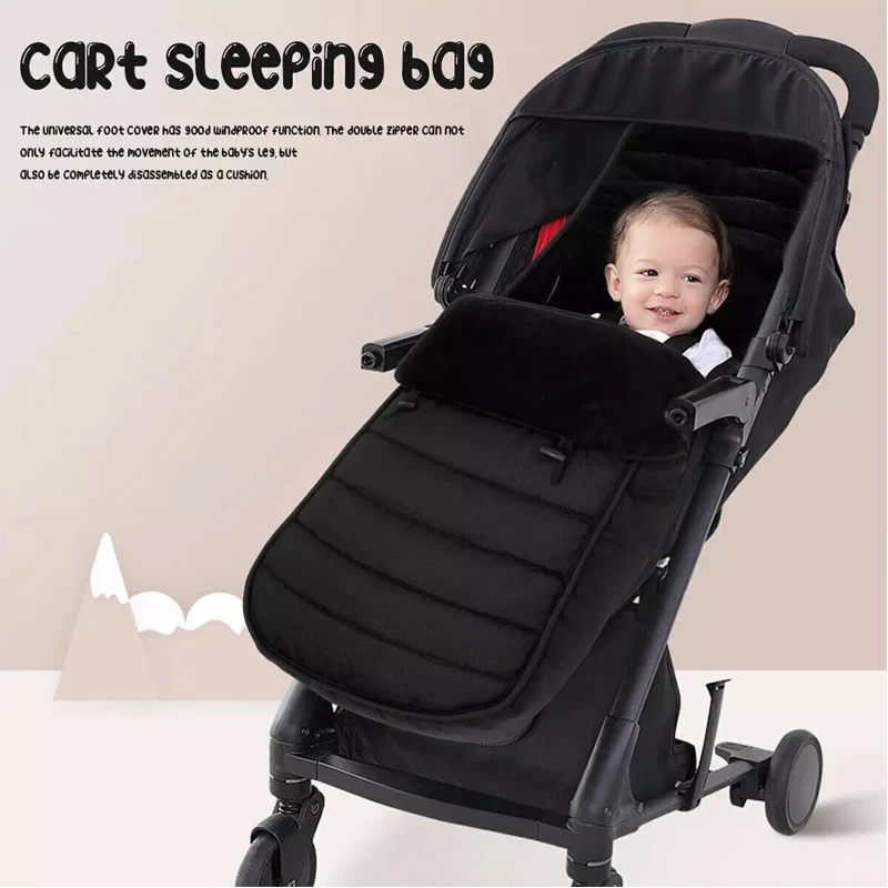 Winter Stroller Sleeping Bag Universal Kids Warm Windproof Footmuff Cover Blanket Toes Buggy Seat Cushion Newborn Accessories