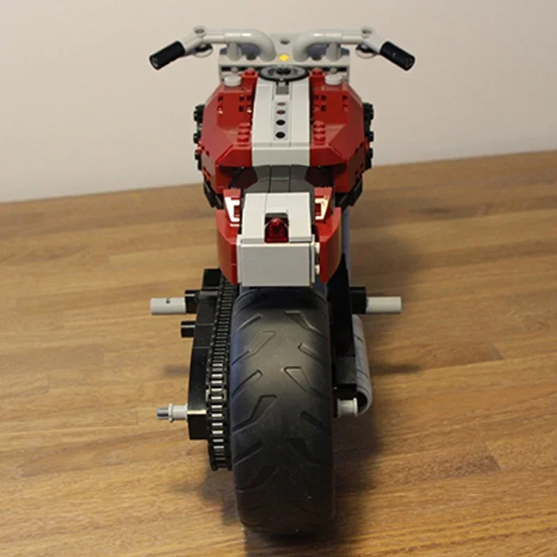 Moc Building Blocks Coffee Motorcycle B-Model 10269 Technical Bricks DIY Assembly Construction Toys For Child Holiday Gifts