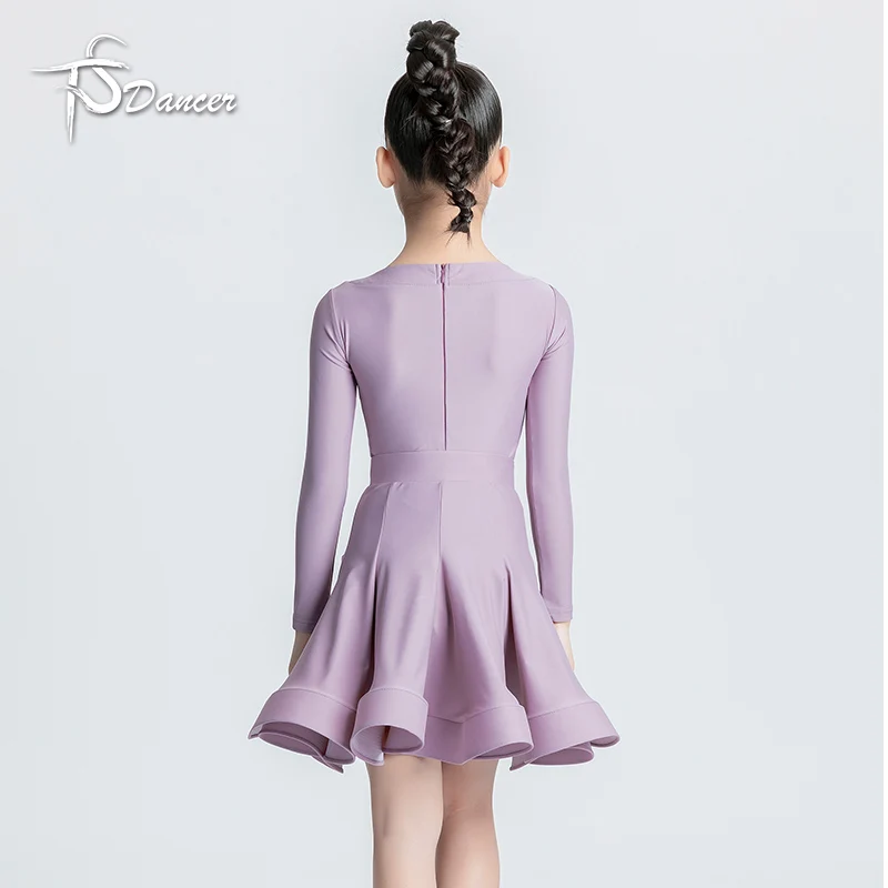 Kids Latin Dance Pantsuit Costumes Ballroom Plus Size Fringe Tassel Dress Pants Girls Salsa Samba Children Stage Outfits Costume