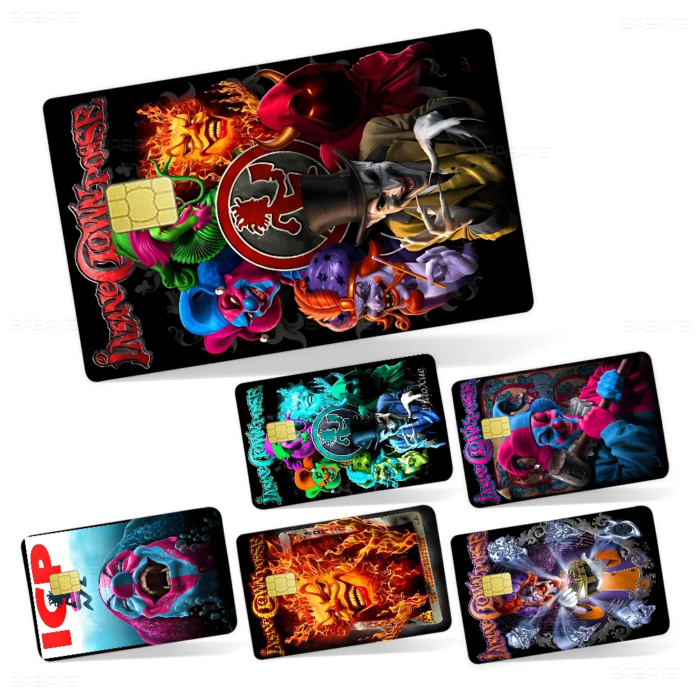 

Insane Clown Posse Band Various Anime Bank Credit Cards Bus Pass Stickers Cool Decoration Waterproof Stickers Collection Toys