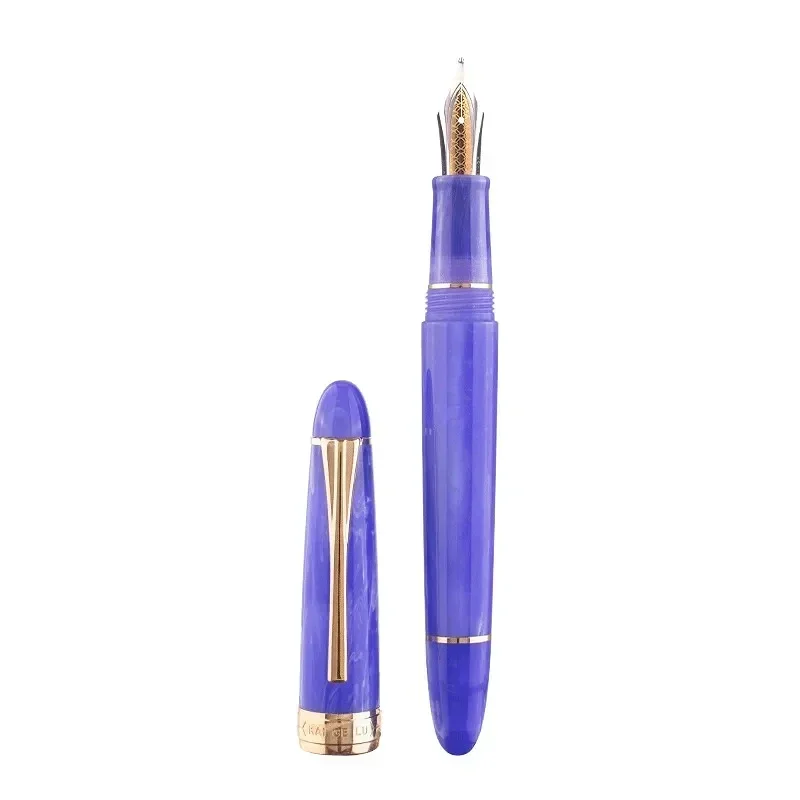 Kaigelu Torpedo Acrylic Resin Fountain Pen F EF/F/M/Long Knife 0.38/0.5/0.7mm Nib Ink Pen Business Stationery Supplies