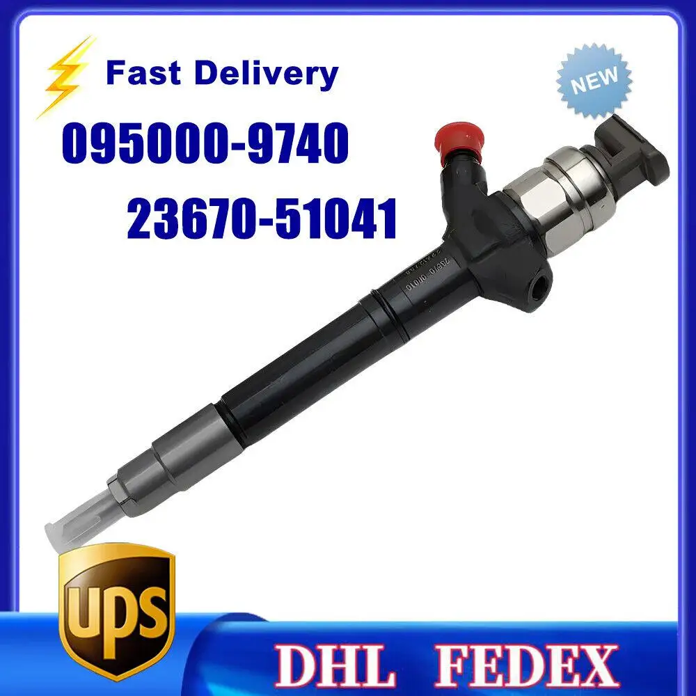 

095000-9740 Diesel Fuel Injector 23670-51041 For TOYOTA LAND CRUISER 1VD-FTV