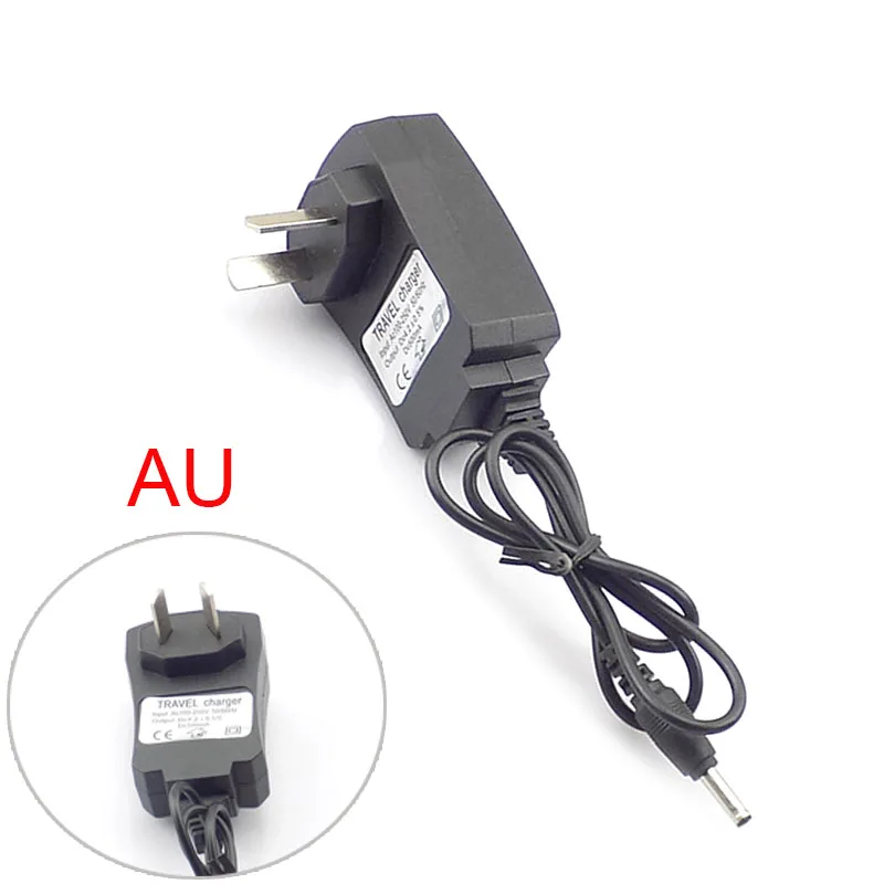 Adaptador de alimentação ac para dc 4.2v 0.5a 500ma 3.7v 18650 bateria recarregável tocha farol fonte de carregamento 3.5mm x 1.35mm plug carregador