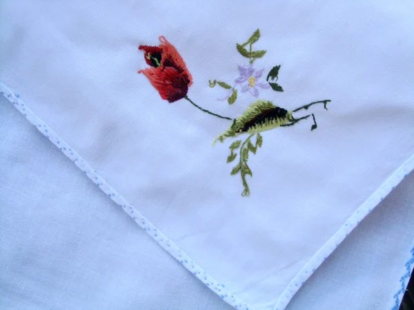 Cotton hand embroidered cloth napkin square cover 40CM British retro style handkerchief