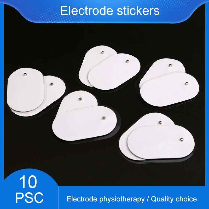 10pcsSelf Adhesive Muscle Gel stickers Electrode Pads For Tens Acupuncture Therapy Slimming Machine Electric Body Physiotherapy