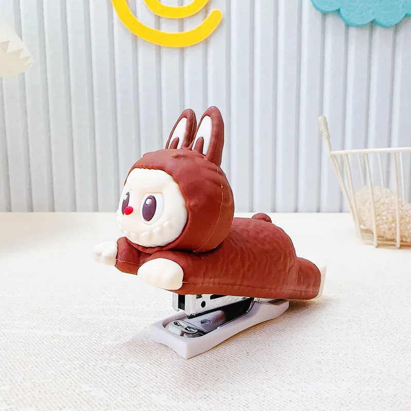 2025 New Cartoon Rabbit Shaped Silicone Stapler Cute Student Creative Stapler Office Portable Stapler Stationery
