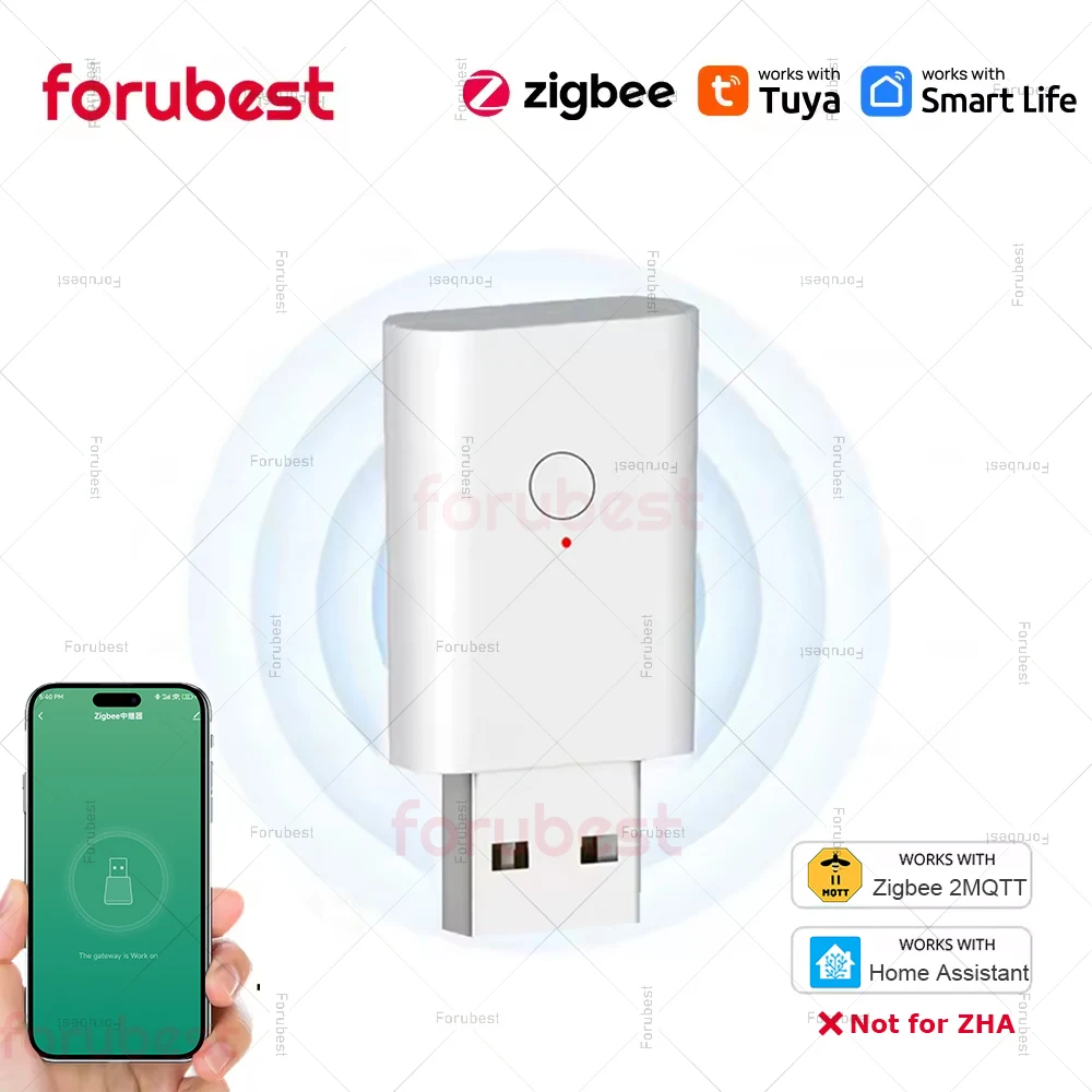 

ZigBee 3.0 Signal Repeater USB Signal Amplifier Extender for Tuya Smart Life App Work with Zigbee2mqtt Gateway Smart Home Device