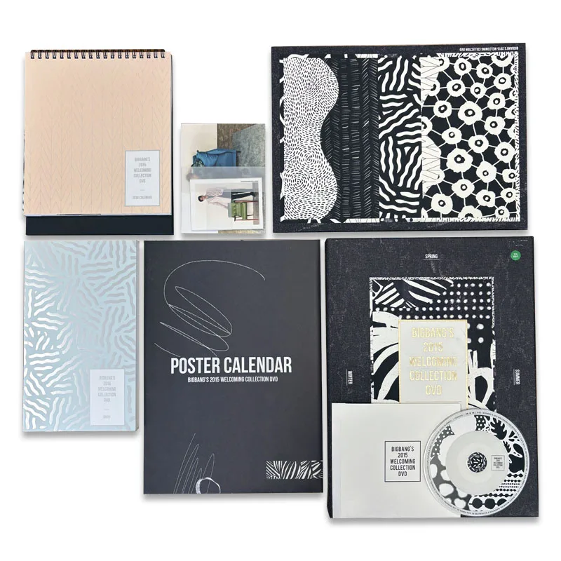 النسخة الكورية من المطبوعة BIGBANG 2015 مجموعة الترحيب رقم توقيعه شخصيًا، أرسلت عشوائياً، علامة تجارية جديدة #3