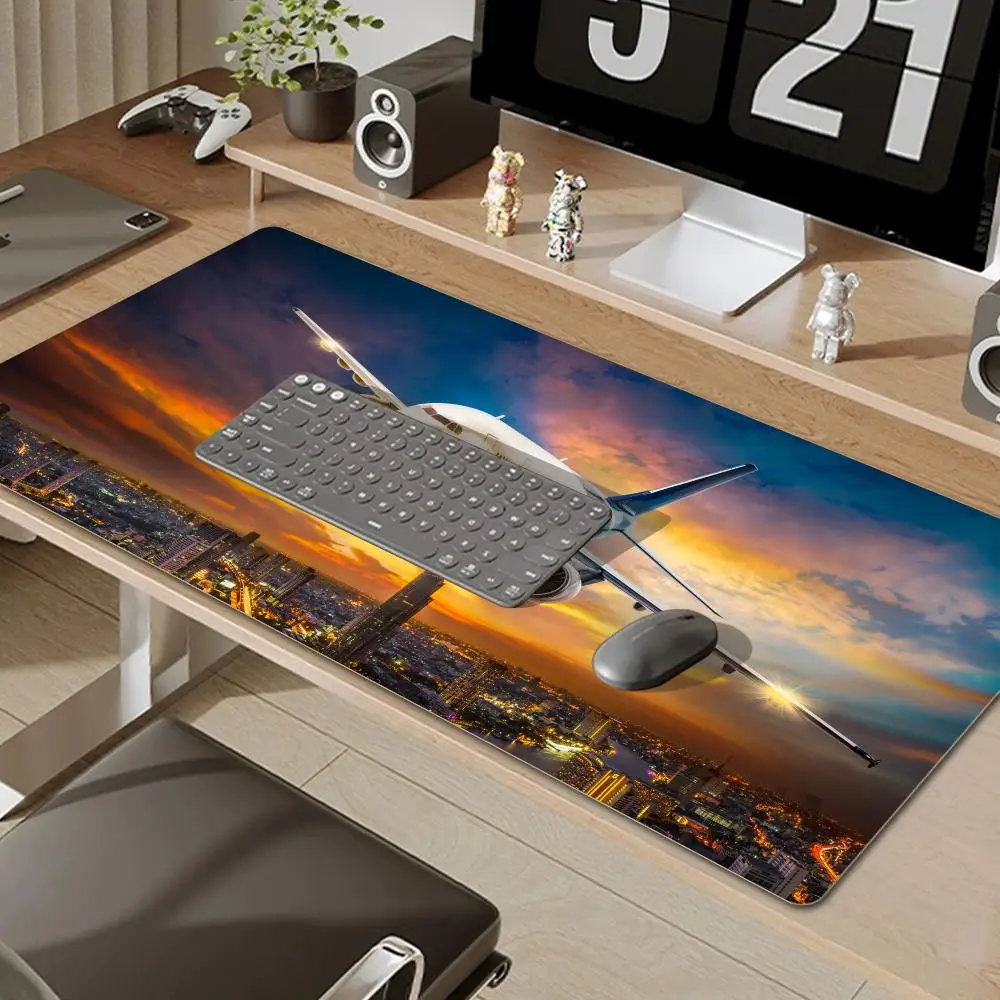 عداد سرعة الطائرة لوحة الماوس لوحة أدوات الماوس XL لوحة ماوس أنيمي أنيمي عرض حصيرة مكتبية ألعاب الكمبيوتر Deskmat قمرة القيادة Playmat