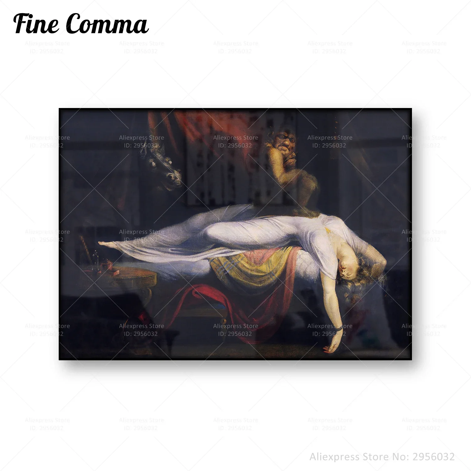 The Nightmare John Henry Fuseli Antique Oil Painting Copy Wall Art Vintage Poster Canvas Print Picture Home Decoration Posters