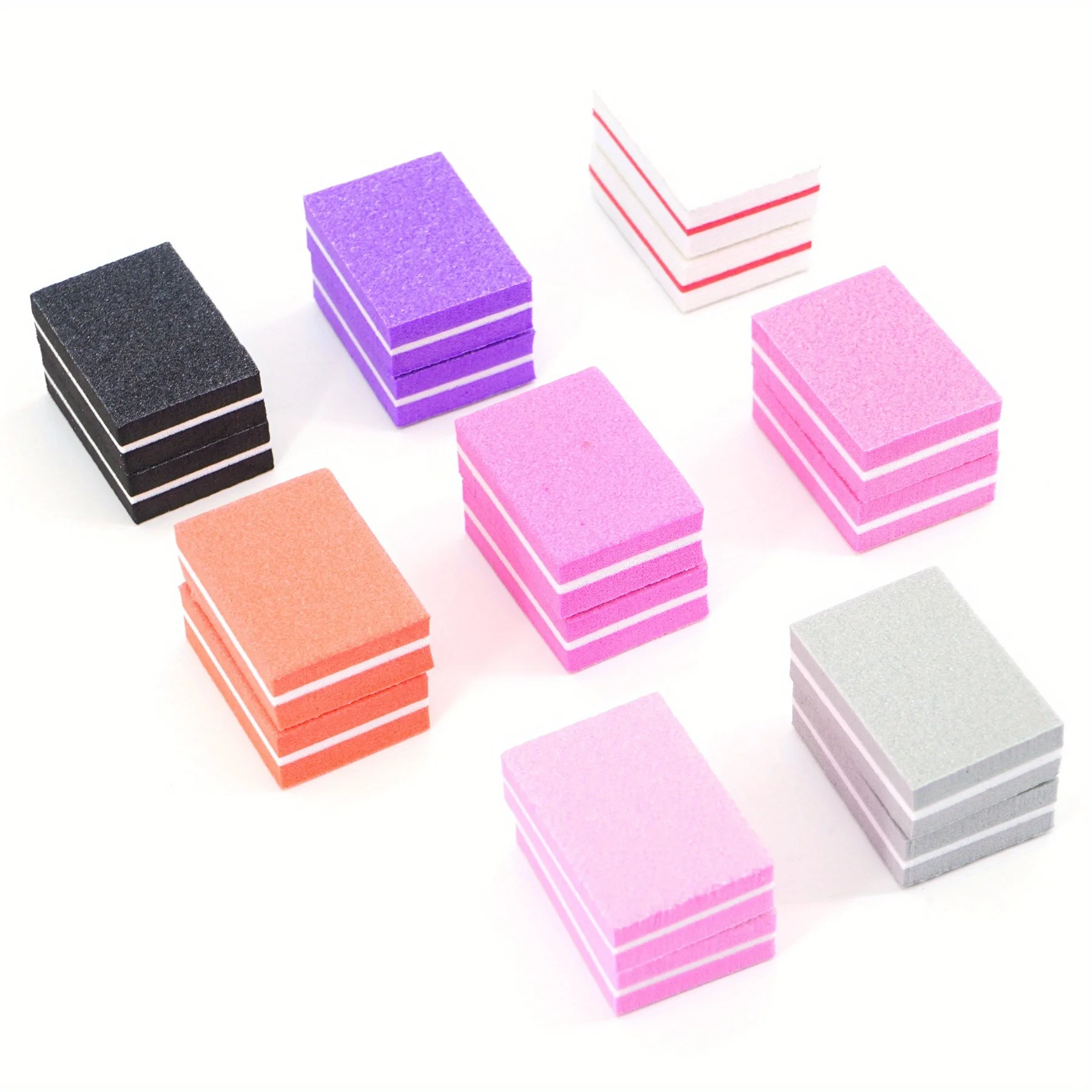 1/10/20/50/100Pc Mini Buffing Sanding Files Block Pedicure Manicure Care Nail Art Buffer Polish Manicure Pedicure Nail File Tool