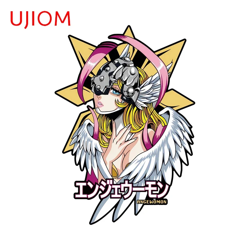 UJIOM Digimon Tattoo Anime Wall Stickers Cool Furniture Door Stopper House Decals Practical Scratch Proof Luggage Decoration
