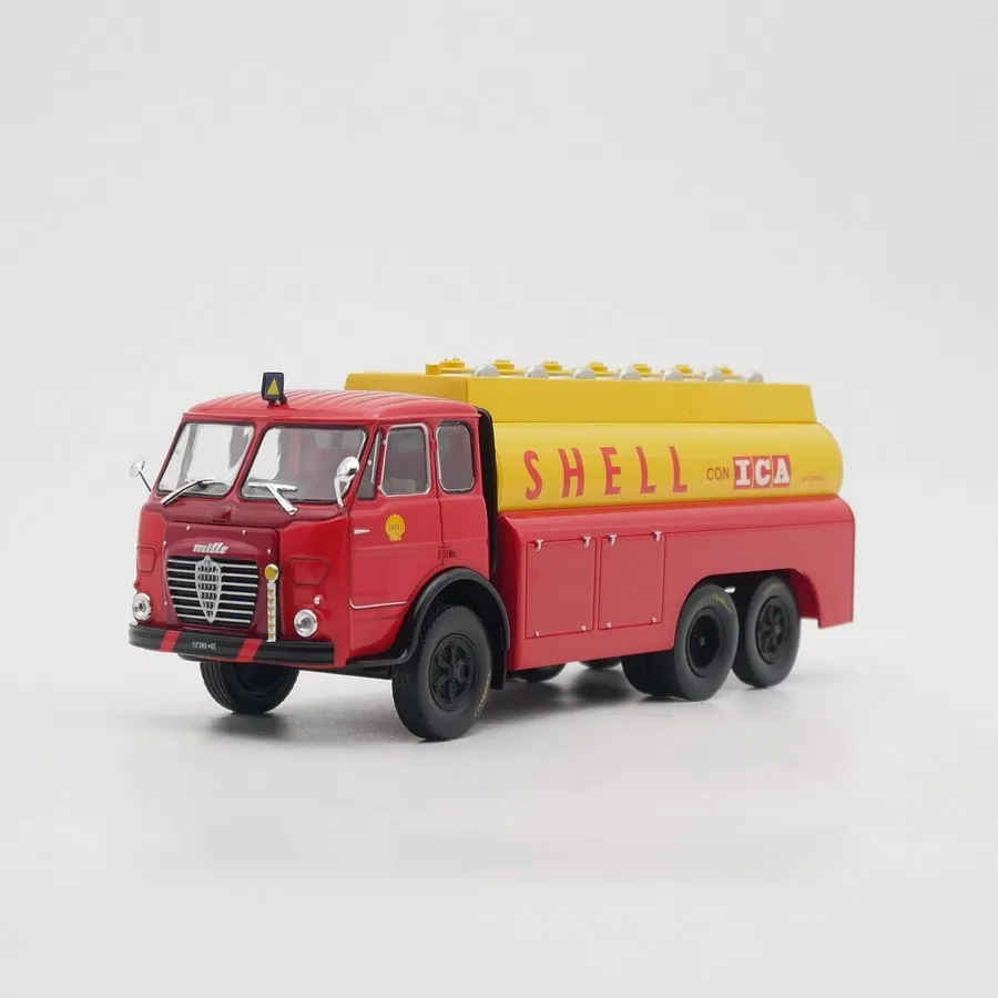 Diecast Ixo 1:43 Scale Alfa Romeo Mille Tank Car Shell Advertising Car Model Alloy Car Model