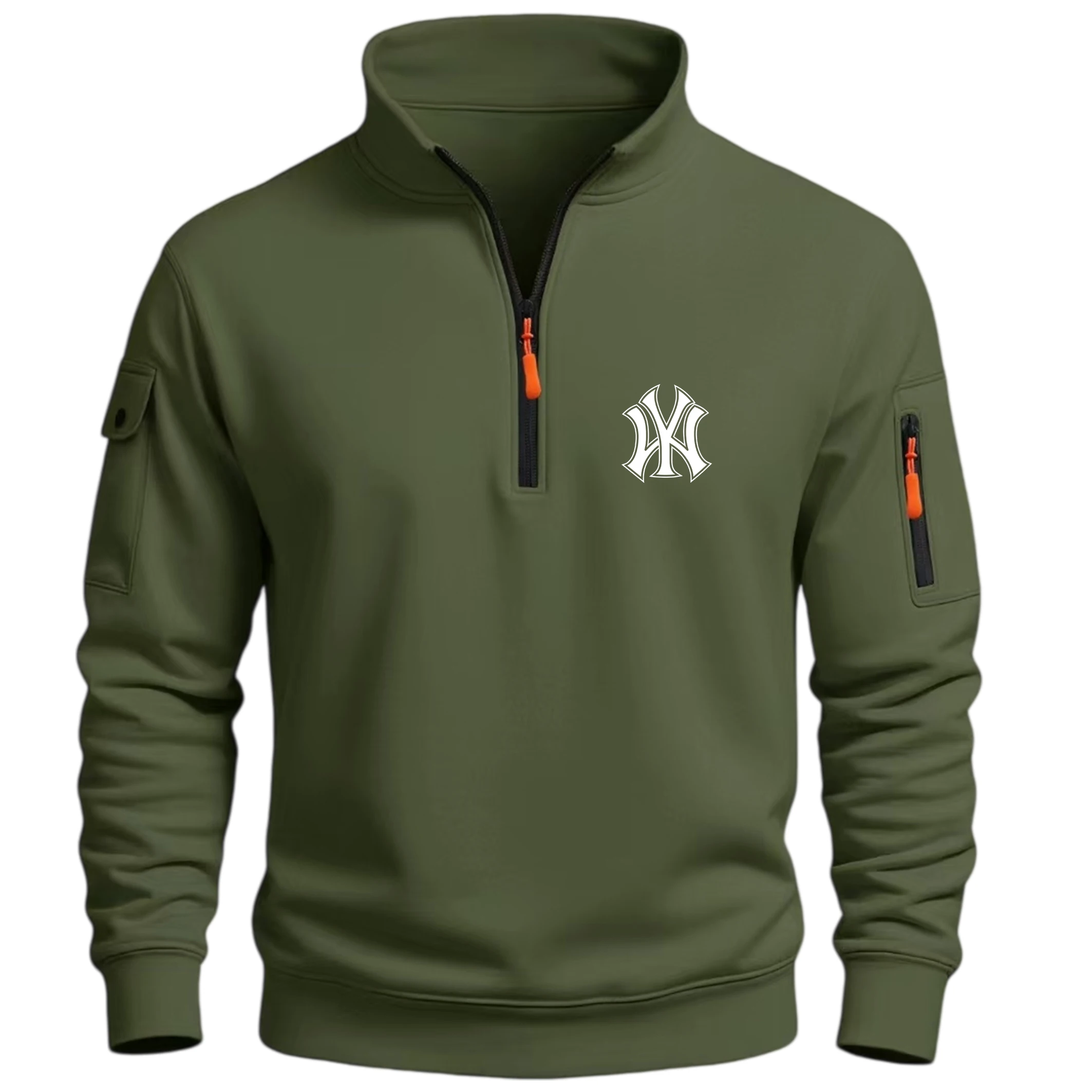 Men's Sweatshirts Solid Color  - đánh giá và giá Streetwear Zipper