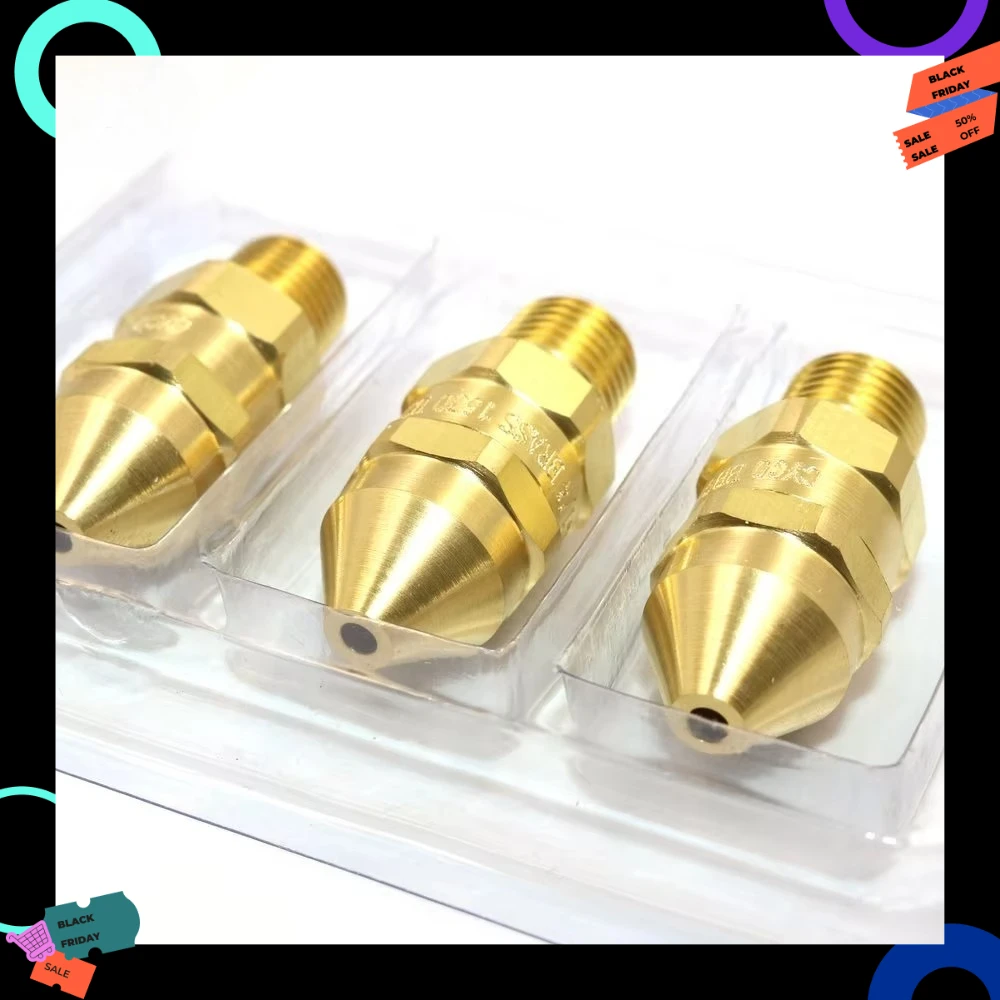 

10PCS Brass and Stainless Steel G Series Narrow Angle Nozzle 1/8" to 2-1/2" NPT/BSPT High Impact Solid Cone Spray Nozzle