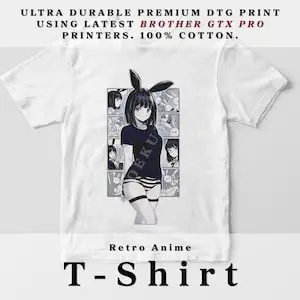 Cute Anime Girl T-Shirt, 90s Manga, Kawaii Otaku Gift Shirt