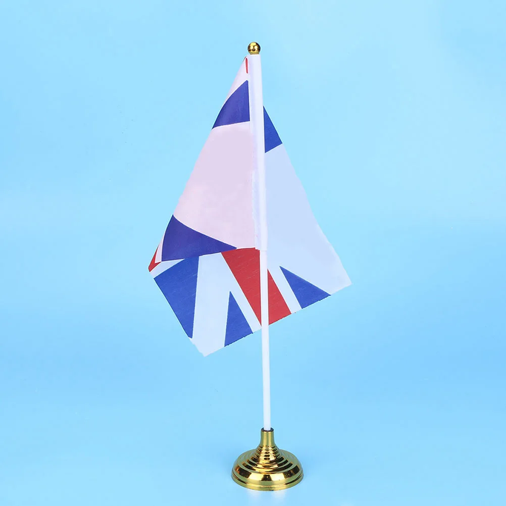 

30Pcs Flag Stand Base Desktop Plastic Tabletop Flagpole Holder Office Display Brackets National Meeting Flag Holders
