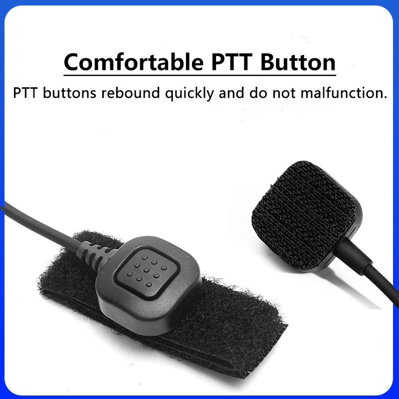 Baofeng UV-68 Pro Max قابل للتعديل الحلق Mic UV-9R Pro غير قابل للتعديل التكتيكية الصوتية سماعة رأس بأنبوب ل UV-S22 UV98 Pro سماعة الأذن