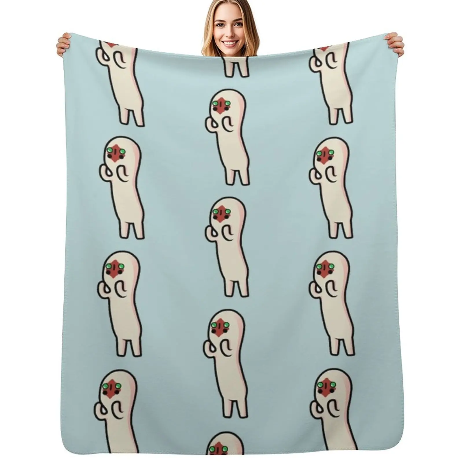 

SCP-173 Cartoon Tshirt - Scp Foundation Throw Blanket Thin Soft Blanket for Summer Night Sleeping