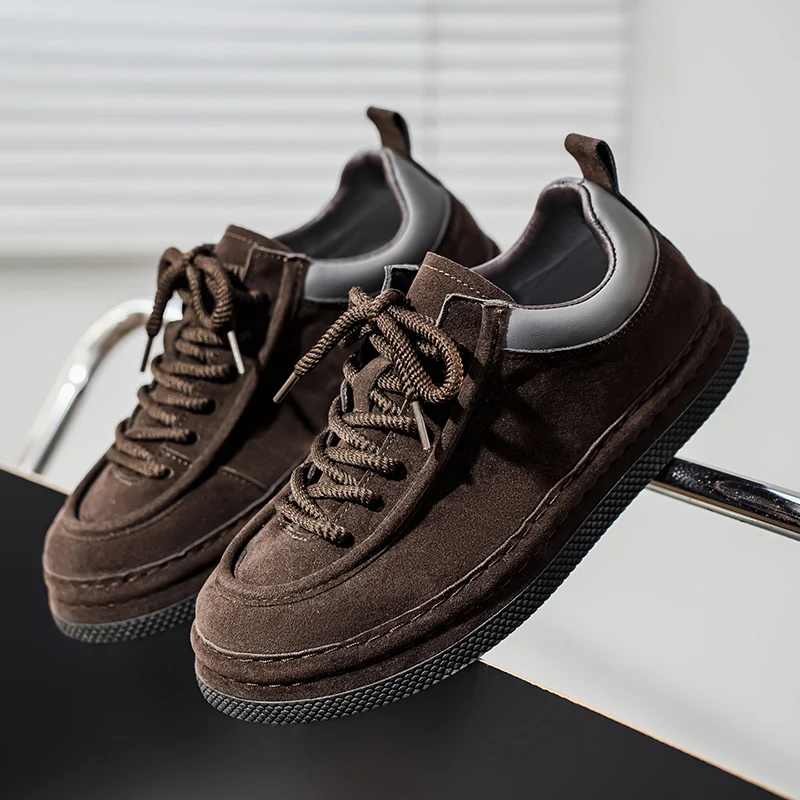 

Brand Men Casual Leather Shoes Thick Bottom Office Oxford Business Shoes Comfy Antiskid Outdoor Running Sneakers Shoes