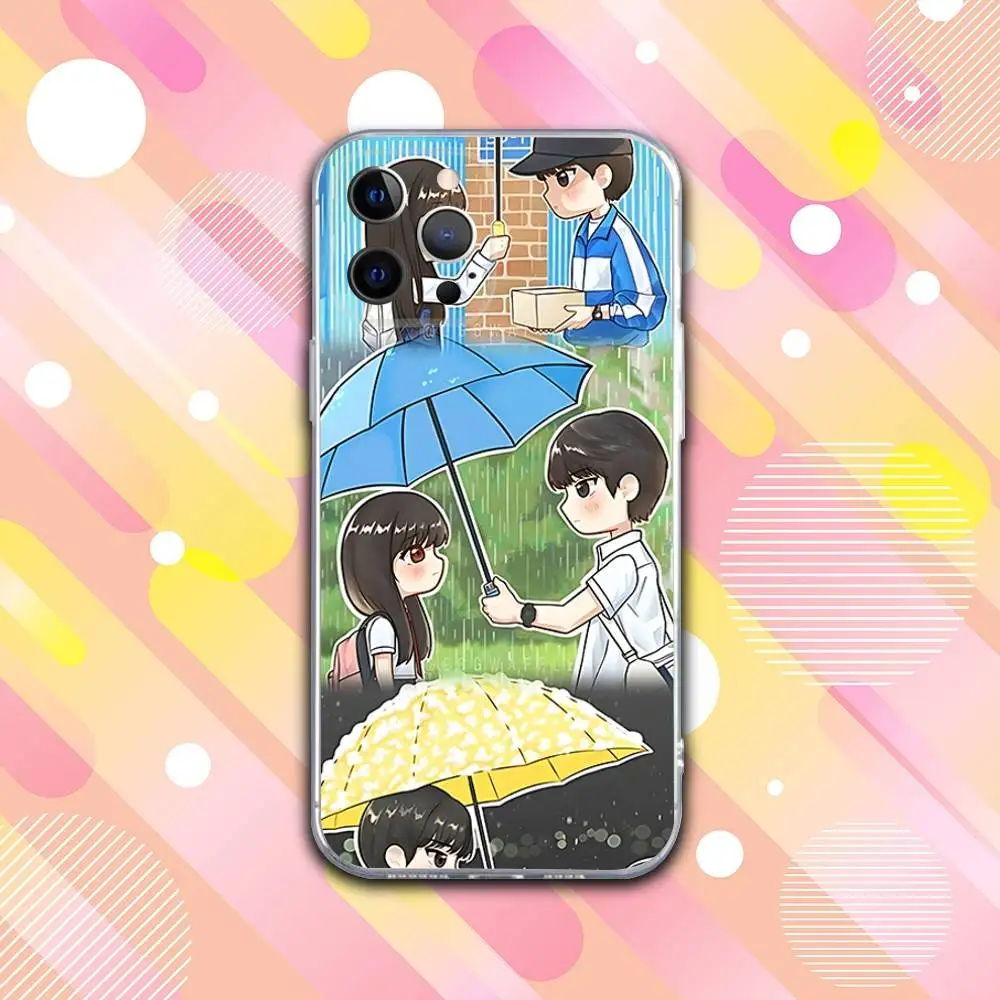 حافظة هاتف L-Lovely TV R-Runner لهاتف iPhone 17,16,15,14,13,12,11 Pro,Max,Plus,X,XS,XR,SE4,E غطاء ناعم شفاف صغير