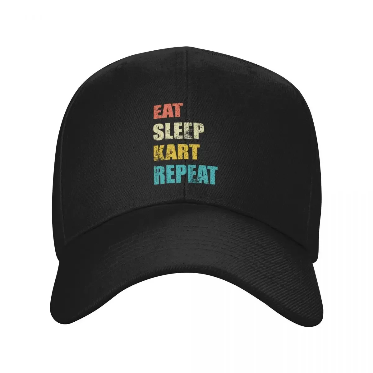 

Eat sleep Kart repeat Baseball Cap men's big size hat Streetwear Sun Hat For Children Luxury Hat Women Hats Men's